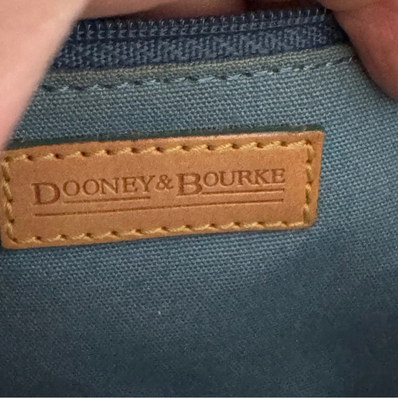 Y2K 2000s Dooney & Bourke Leather flap rainbow monogram mini shoulder bag - Picture 10 of 11